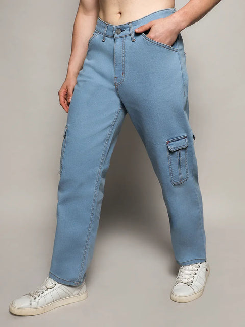 Just Be Straight Cargo Denim Jeans