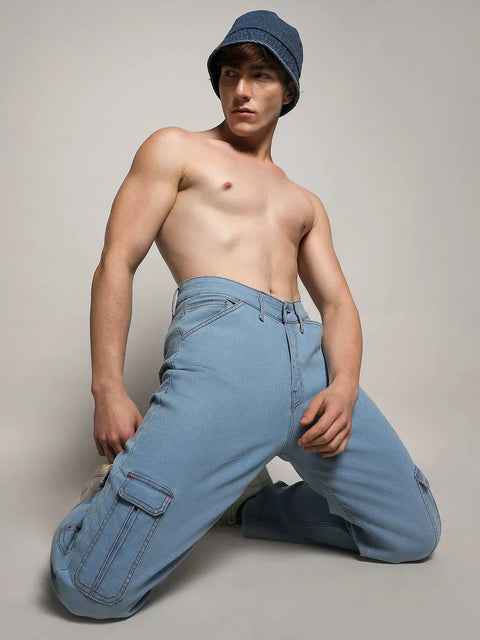 Just Be Straight Cargo Denim Jeans