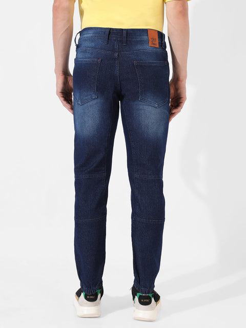 Hookd Self-Design Parallel Stitched Denim Jeans