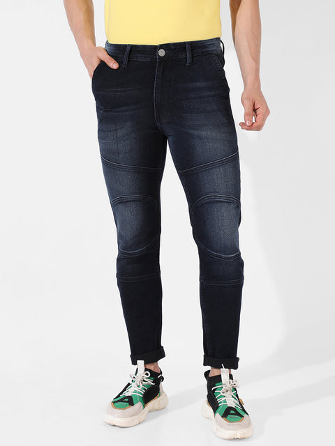 Hookd Self-Design Patched Denim Jeans