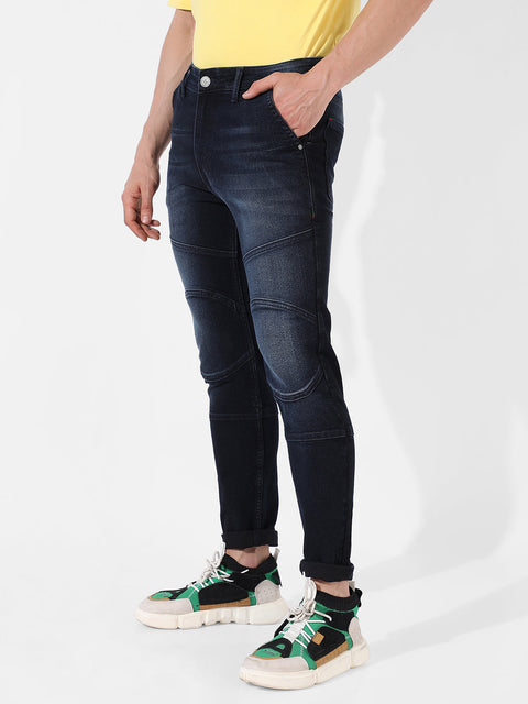 Hookd Self-Design Patched Denim Jeans