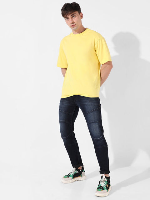 Hookd Self-Design Patched Denim Jeans