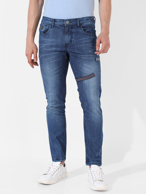Hookd Embroidered Patched Denim Jeans