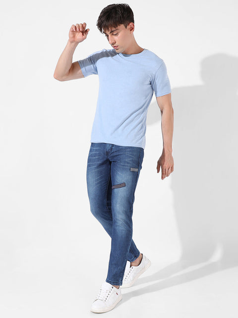 Hookd Embroidered Patched Denim Jeans
