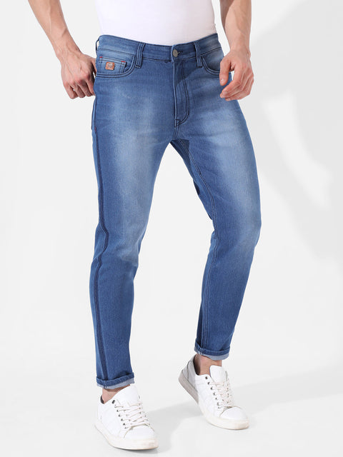 Hookd Contrast Side Wash Denim Jeans