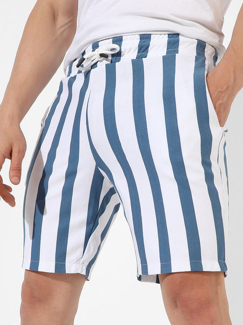 Behookd Dress Striped Shorts