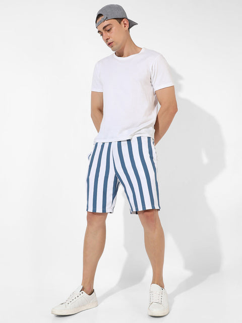 Behookd Dress Striped Shorts