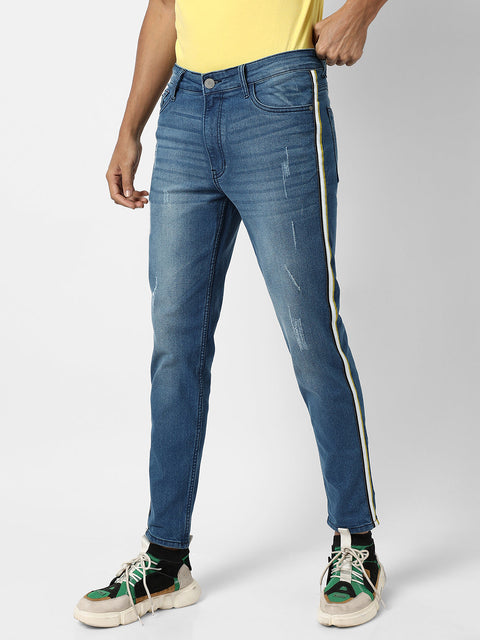 Hookd Contrast Side-Striped Denim Jeans