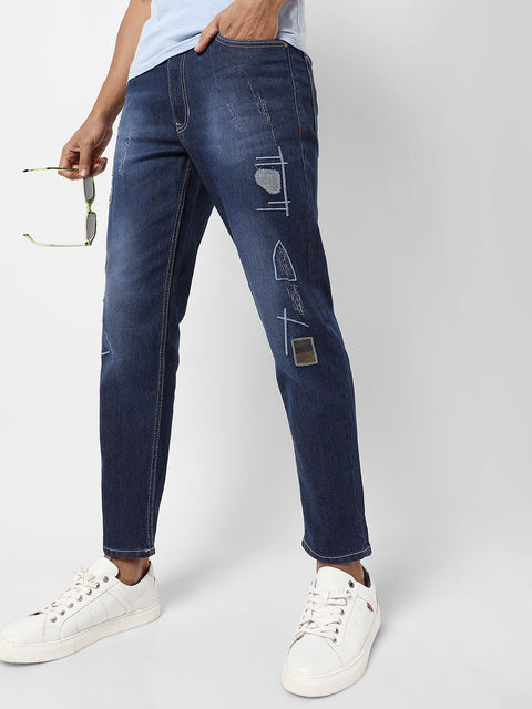 Hookd Embroidered Denim Jeans