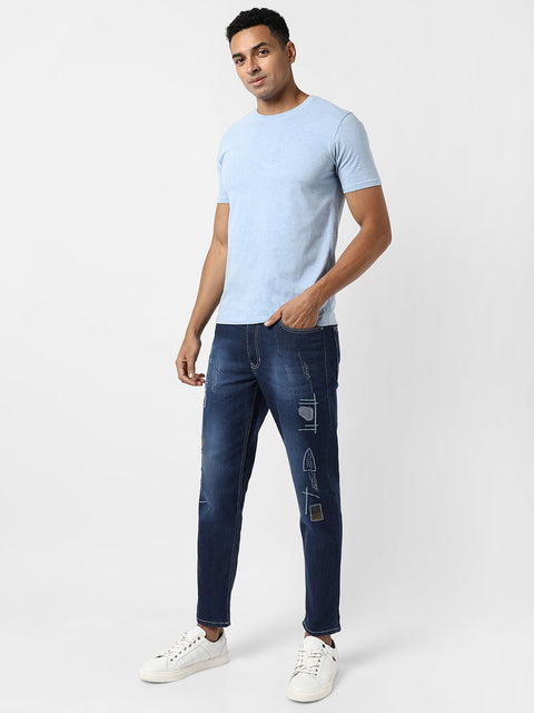 Hookd Embroidered Denim Jeans