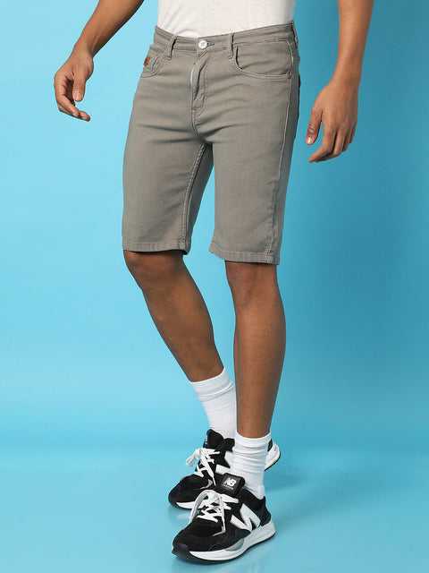 Hooked Chino Denim Shorts