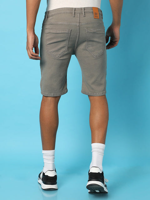 Hooked Chino Denim Shorts