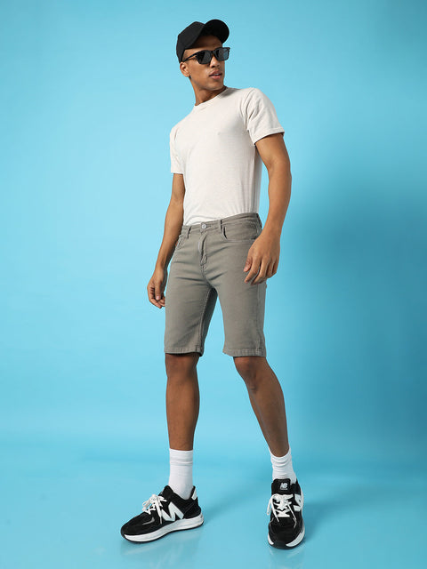 Hooked Chino Denim Shorts