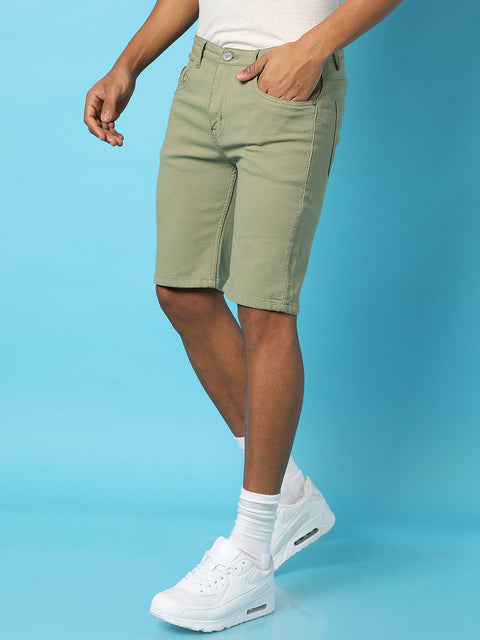 Just Be Chino Denim Shorts