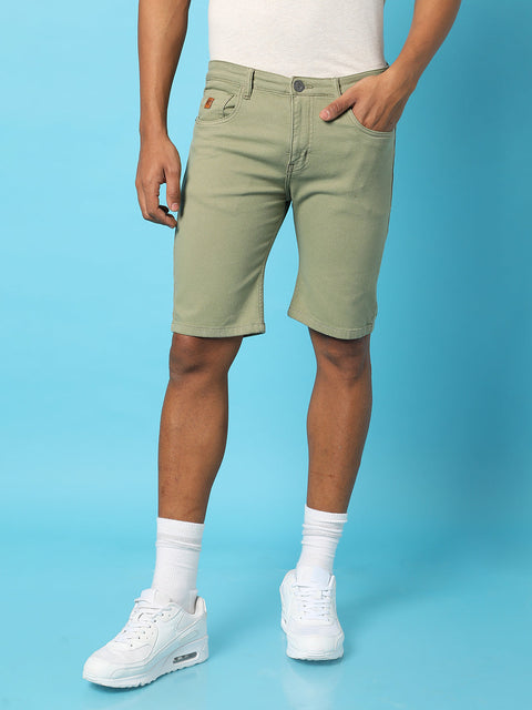 Just Be Chino Denim Shorts