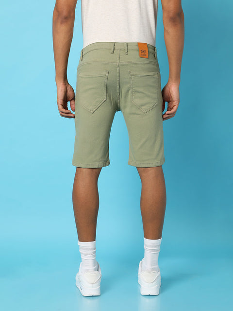 Just Be Chino Denim Shorts