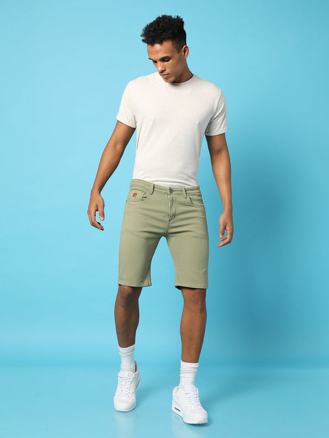 Hooked Chino Denim Shorts