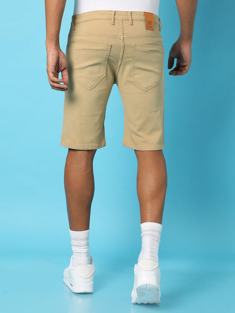 Take Two Men Shorts Solid Regular Denim Shorts