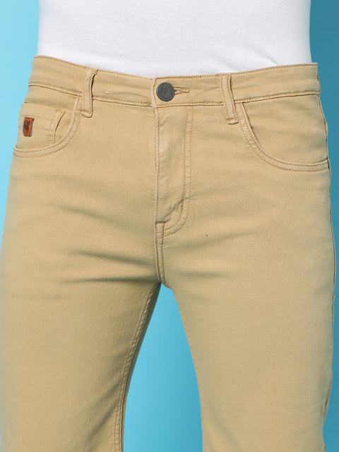 Hooked Solid Regular Denim Shorts