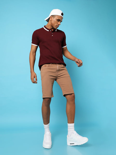 Hooked Chino Denim Shorts