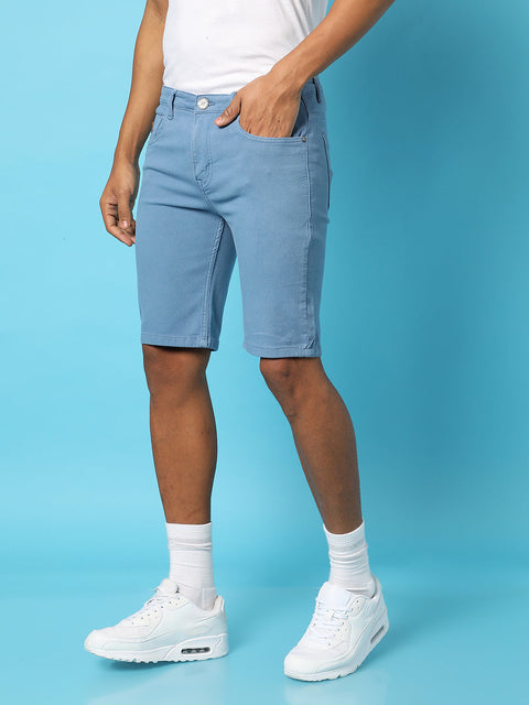Hooked Chino Denim Shorts