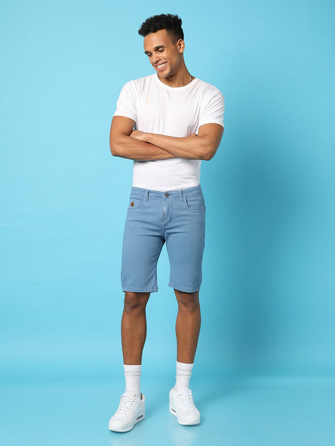 Just Be Chino Denim Shorts