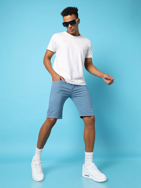 Hooked Chino Denim Shorts