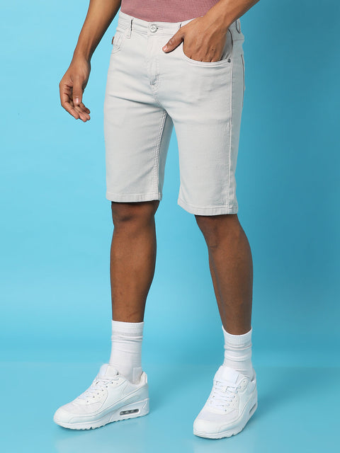 Hooked Chino Denim Shorts