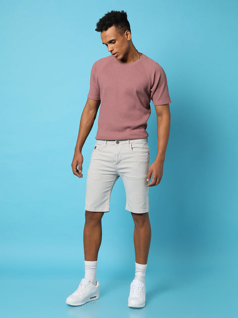 Just Be Chino Denim Shorts