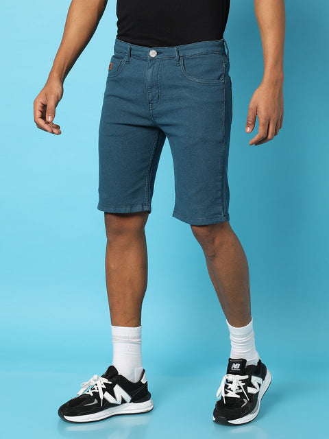 Hooked Chino Denim Shorts