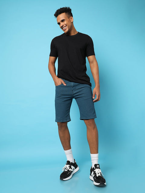 Hooked Chino Denim Shorts