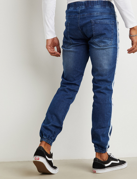 Game Face Side-Striped Denim Jeans