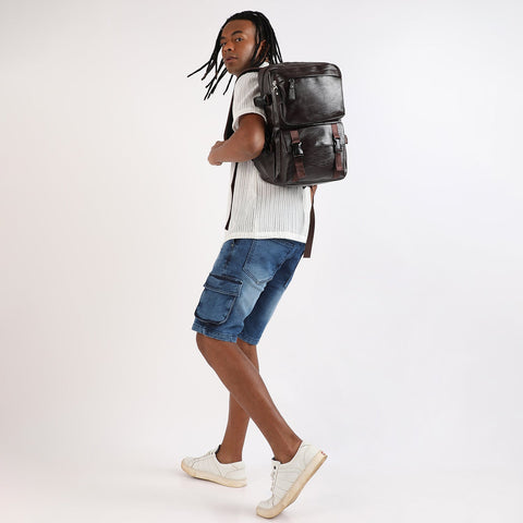 CAHOOT Men's The City Dweller Backpack - Cocoa Brown
