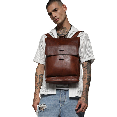 CAHOOT Men's The City Explorer Backpack - Mocha Brown