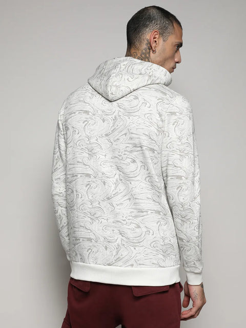 Hooked Contrast Fluid Zip Front Hoodie