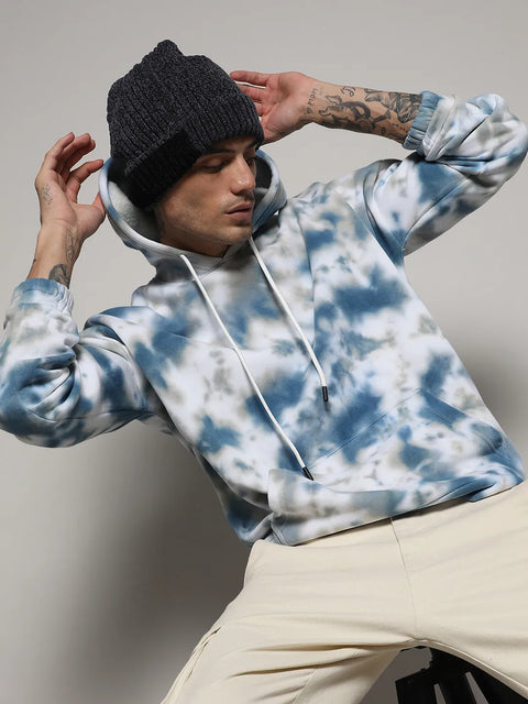 STARCAST Tie-Dye Oversized Hoodie With Kangaroo Pocket