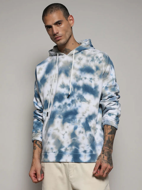 STARCAST Tie-Dye Oversized Hoodie With Kangaroo Pocket