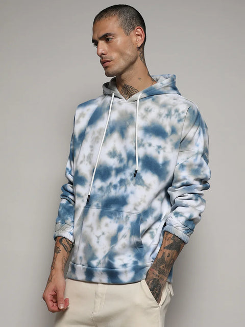 STARCAST Tie-Dye Oversized Hoodie With Kangaroo Pocket
