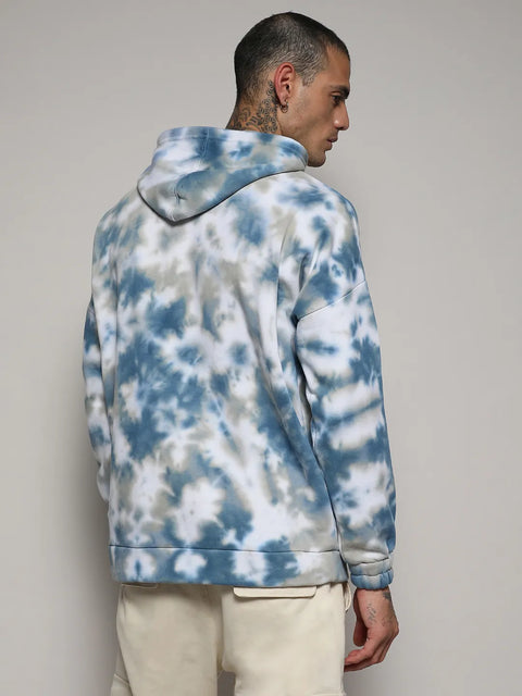 STARCAST Tie-Dye Oversized Hoodie With Kangaroo Pocket