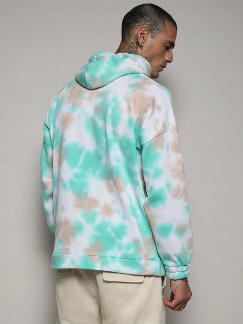 STARCAST Tie-Dye Oversized Hoodie With Kangaroo Pocket