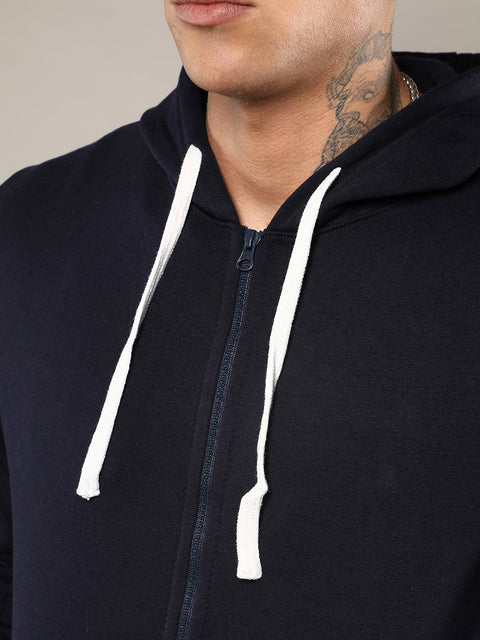 Runway Gods Zip-Front Hoodie With Contrast Drawstring