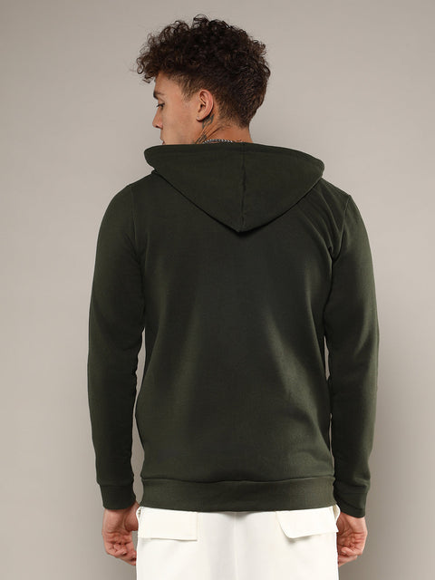 Runway Gods Zip-Front Hoodie With Contrast Drawstring