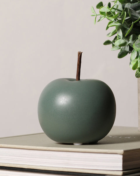 Green Apple Ceramic Showpiece