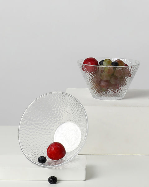 Glass Textured Serving Bowl | 850 ml