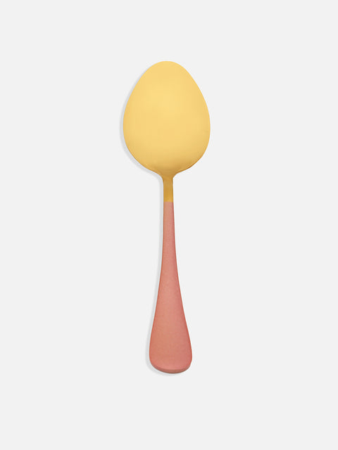 Gold & Blush Pink Solid Metal Cutlery Set