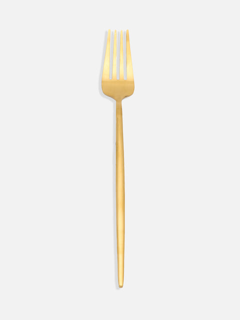 Gold Solid Metal Cutlery Set