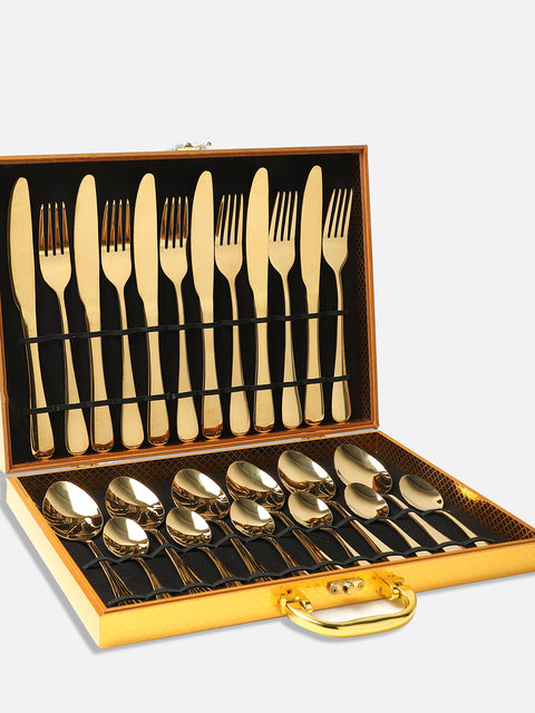 Gold Solid Stainless Steel Cutlery Set