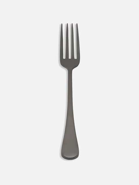 Black Solid Metal Cutlery Set