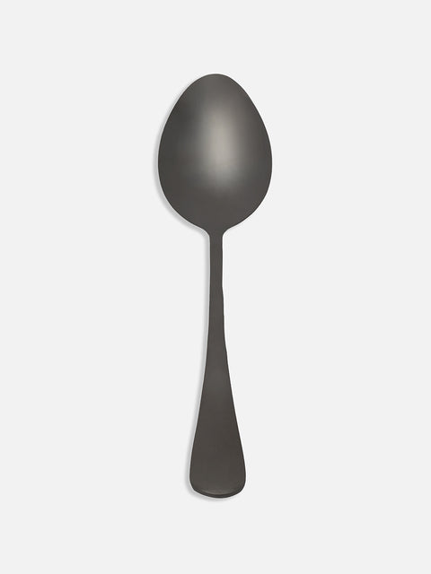 Black Solid Metal Cutlery Set