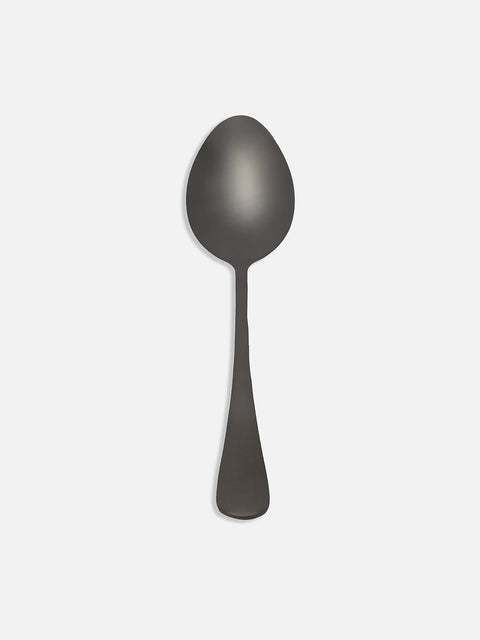 Black Solid Metal Cutlery Set